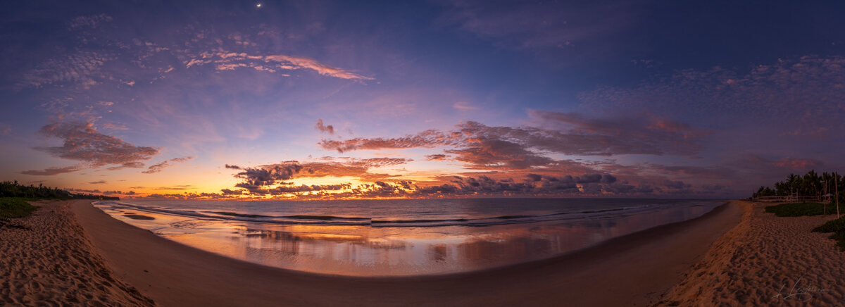 Palms, mangroves and coastline around Trancoso — photograph by Lawrence Leyderman