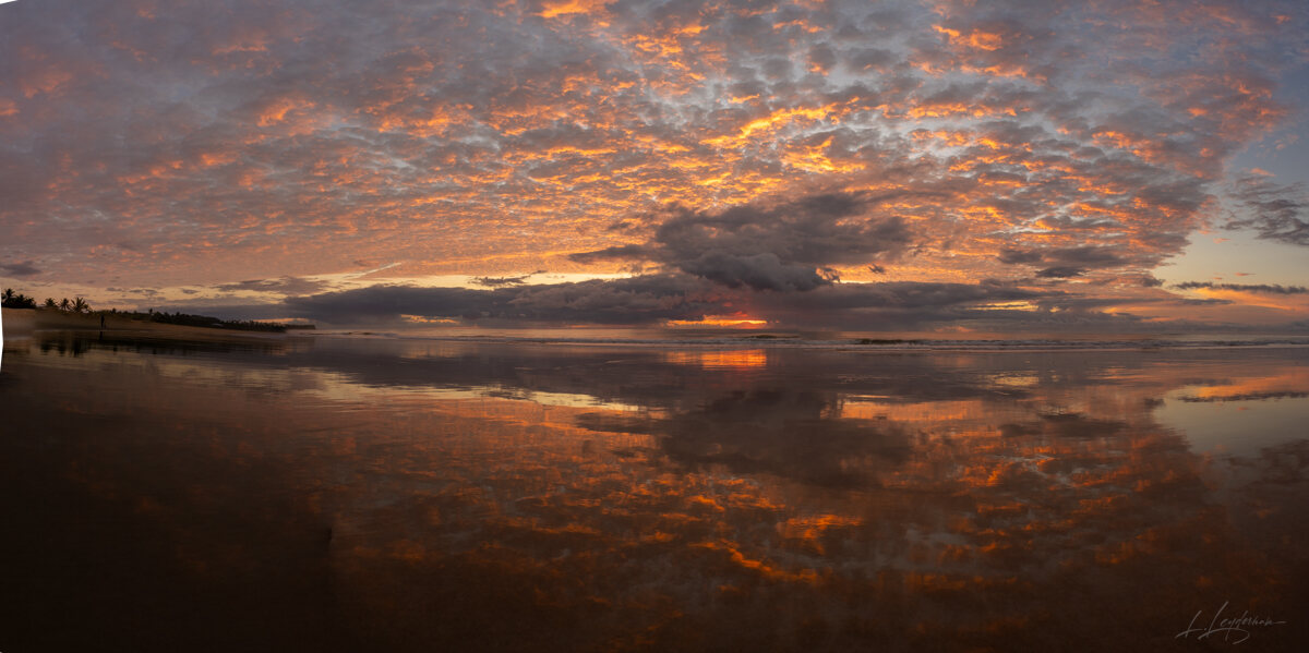 Sunrise over the Atlantic at Trancoso — photograph by Lawrence Leyderman