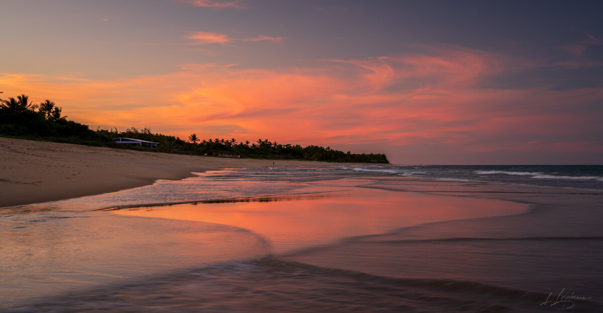 Sunrise over the Atlantic at Trancoso — photograph by Lawrence Leyderman