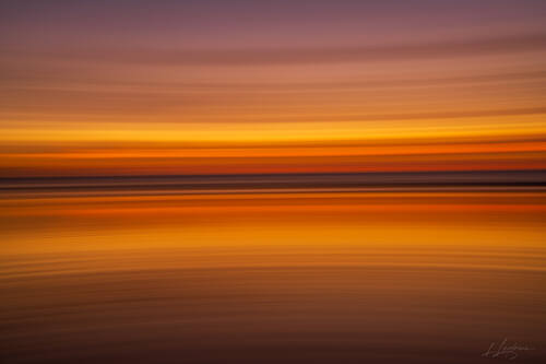 Abstract colors of sea and sky, Trancoso — photograph by Lawrence Leyderman