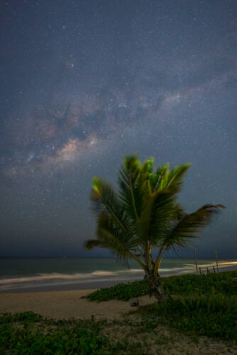 Night sky and Milky Way over Trancoso — photograph by Lawrence Leyderman