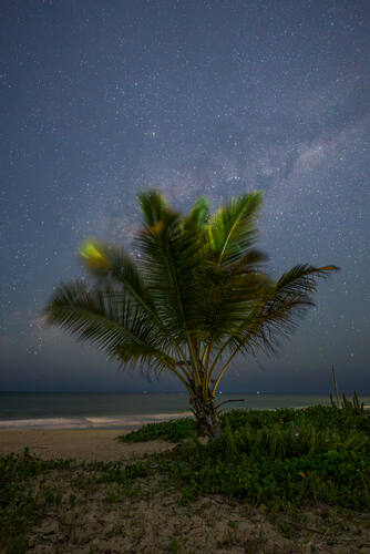 Night sky and Milky Way over Trancoso — photograph by Lawrence Leyderman