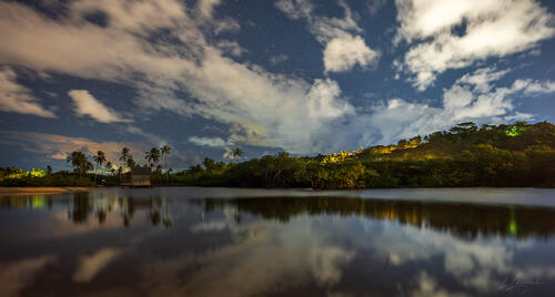 Night sky and Milky Way over Trancoso — photograph by Lawrence Leyderman