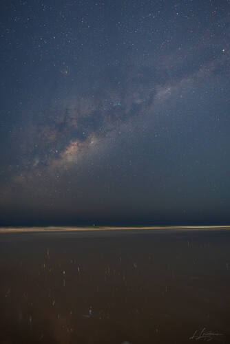 Night sky and Milky Way over Trancoso — photograph by Lawrence Leyderman