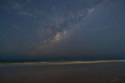 Night sky and Milky Way over Trancoso — photograph by Lawrence Leyderman