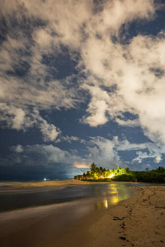 Night sky and Milky Way over Trancoso — photograph by Lawrence Leyderman