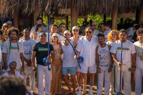 Celebration during the wedding week in Trancoso — photograph by Lawrence Leyderman