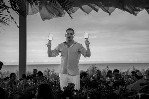 Celebration during the wedding week in Trancoso — photograph by Lawrence Leyderman