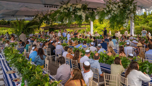 Celebration during the wedding week in Trancoso — photograph by Lawrence Leyderman