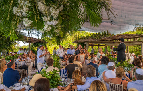 Celebration during the wedding week in Trancoso — photograph by Lawrence Leyderman