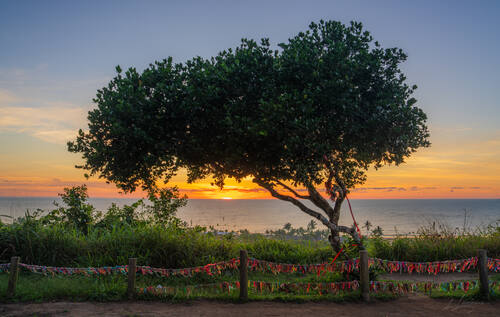 The village of Trancoso, Bahia — photograph by Lawrence Leyderman