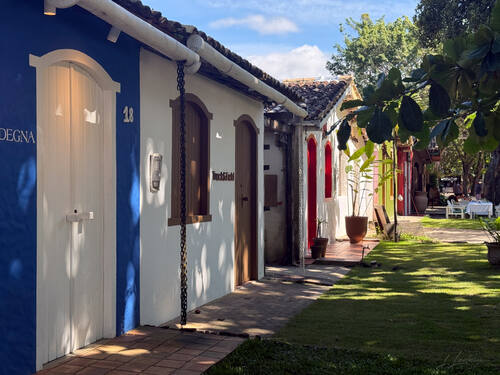 The village of Trancoso, Bahia — photograph by Lawrence Leyderman