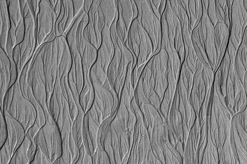 Tidal sand patterns at low tide, Trancoso — photograph by Lawrence Leyderman