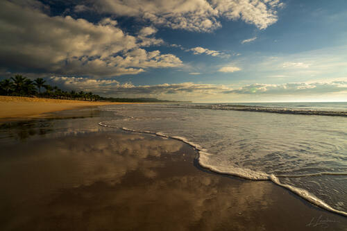 Sunrise over the Atlantic at Trancoso — photograph by Lawrence Leyderman