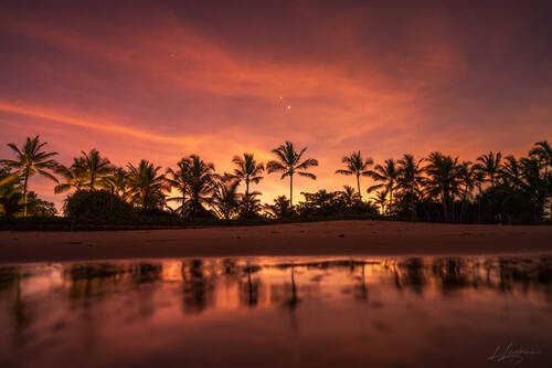 Sunrise over the Atlantic at Trancoso — photograph by Lawrence Leyderman