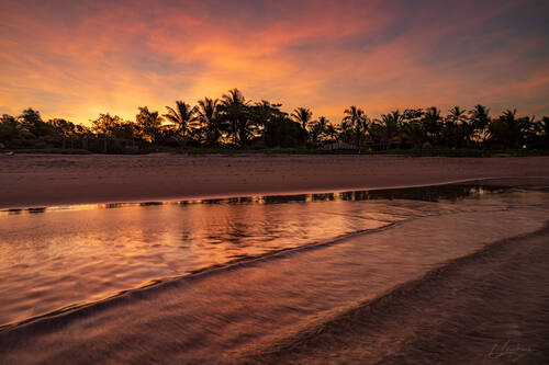 Sunrise over the Atlantic at Trancoso — photograph by Lawrence Leyderman